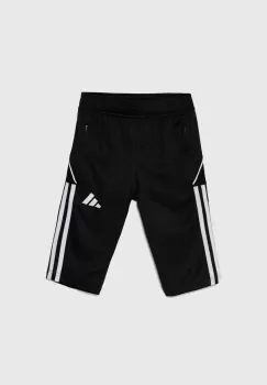 adidas Performance pantaloni scurti copii TIRO23L 3/4PNTY culoarea negru, cu imprimeu, talie reglabila, HS3552 imagine