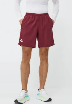 adidas Performance pantaloni scurti de alergare Own The Run Base culoarea bordo, IZ4088 imagine