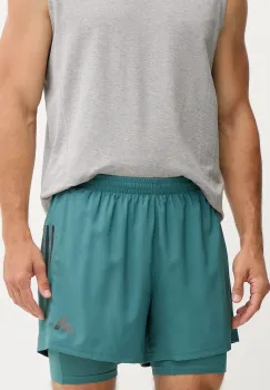 adidas Performance pantaloni scurti de alergare Own The Run culoarea verde, JW9701 imagine