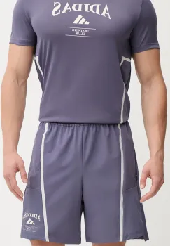 adidas Performance pantaloni scurti de antrenament D4T Heritage culoarea violet, KA5287 imagine