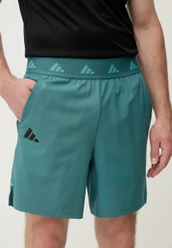 adidas Performance pantaloni scurti de antrenament GYM+ culoarea verde, JW7387 imagine