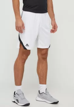 adidas Performance pantaloni scurti de antrenament Icon Squad culoarea alb imagine