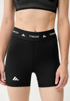 adidas Performance pantaloni scurti de antrenament Techfit culoarea negru, uni, high waist, IT2275 imagine