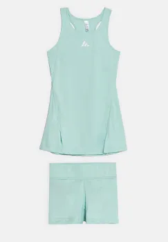 adidas Performance rochie fete G CLUB DRESS culoarea turcoaz, mini, evazati, IW0459 imagine