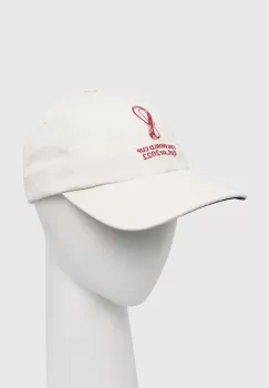 adidas Performance sapca culoarea bej, cu imprimeu imagine