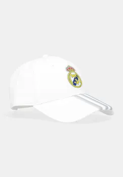 adidas Performance sapca de baseball din bumbac REAL MADRID culoarea alb, JX1635 imagine