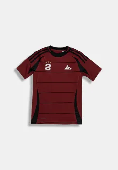adidas Performance tricou copii ACSP culoarea bordo, cu imprimeu, IT4381 imagine
