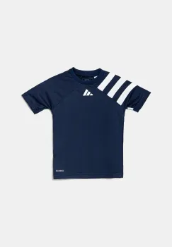 adidas Performance tricou copii culoarea albastru marin, cu imprimeu, IT5657 imagine