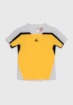 adidas Performance tricou copii culoarea galben, cu imprimeu imagine