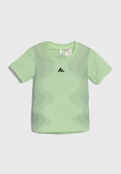 adidas Performance tricou copii culoarea verde, cu imprimeu imagine