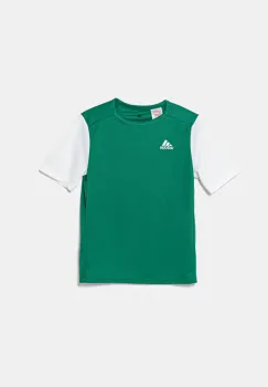 adidas Performance tricou copii culoarea verde, cu imprimeu, DP3216 imagine