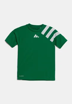adidas Performance tricou copii culoarea verde, cu imprimeu, IQ3208 imagine