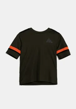 adidas Performance tricou copii culoarea verde, cu imprimeu, JN7853 imagine
