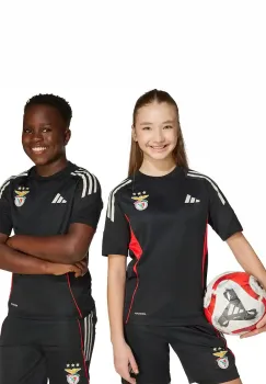 adidas Performance tricou copii SL Benfica culoarea negru, cu imprimeu, JM1219 imagine