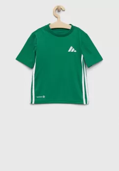 adidas Performance tricou copii TABELA 23 JSY culoarea verde, modelator imagine