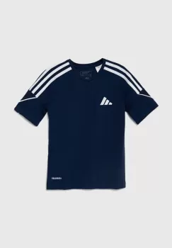 adidas Performance tricou copii TIRO 23SY culoarea albastru marin, cu imprimeu, HR4618 imagine