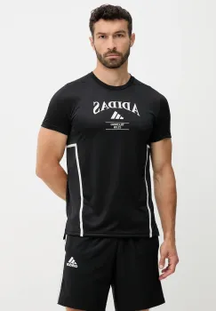 adidas Performance tricou de antrenament Designed for Training culoarea negru, cu imprimeu, KA5284 imagine
