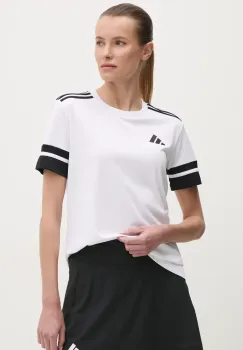 adidas Performance tricou de antrenament Squad 25 culoarea alb, JI9991 imagine