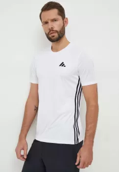 adidas Performance tricou de antrenament Tabela 23 culoarea alb, cu imprimeu imagine