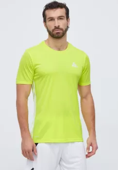 adidas Performance tricou de antrenament Tabela 23 culoarea galben, cu imprimeu imagine