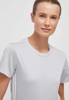 adidas Performance tricou de antrenament Tabela 23 culoarea gri imagine