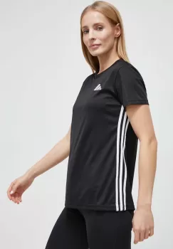 adidas Performance tricou de antrenament Tabela 23 culoarea negru imagine