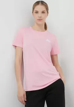 adidas Performance tricou de antrenament Tabela 23 culoarea roz imagine