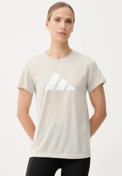 adidas Performance tricou de antrenament Train Essentials culoarea bej, JC9594 imagine