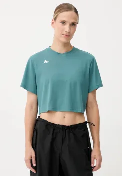 adidas Performance tricou de antrenament WORKOUT ESSENTIALS culoarea verde, JY2218 imagine