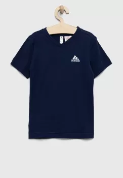 adidas Performance tricou de bumbac pentru copii ENT22 TEE Y culoarea albastru marin, cu imprimeu imagine