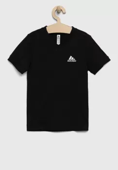 adidas Performance tricou de bumbac pentru copii ENT22 TEE Y culoarea negru, cu imprimeu imagine