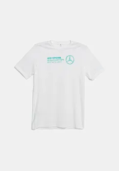 adidas Performance tricou de bumbac pentru copii MERCEDES culoarea alb, cu imprimeu, JZ0900 imagine