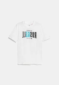 adidas Performance tricou de bumbac pentru copii MERCEDES culoarea alb, cu imprimeu, JZ8907 imagine