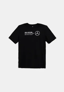 adidas Performance tricou de bumbac pentru copii MERCEDES culoarea negru, cu imprimeu, JZ0901 imagine