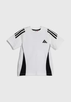 adidas Performance tricou de bumbac pentru copii TIRO24 SWTEEY culoarea alb, cu imprimeu imagine