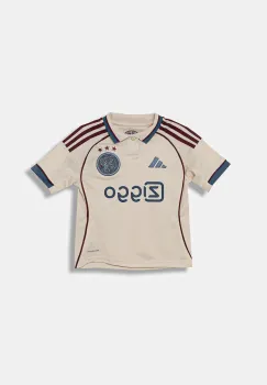 adidas Performance tricou polo copii AJAX culoarea bej, cu imprimeu, JI9572 imagine