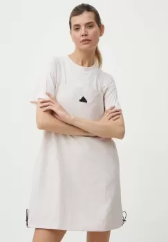 adidas rochie culoarea roz, mini, evazati, IS0669 imagine