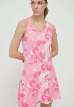 adidas rochie culoarea roz, mini, evazati, IS4247 imagine