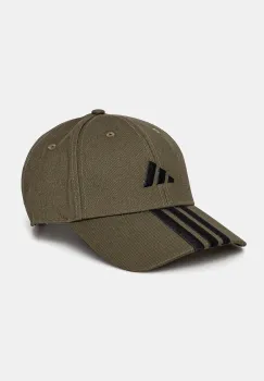 adidas sapca BBALL 3S CAP NL culoarea verde, cu imprimeu, JP0386 imagine