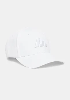adidas sapca de baseball din bumbac BBALL CAP TONAL culoarea bej, cu imprimeu, JC8879 imagine
