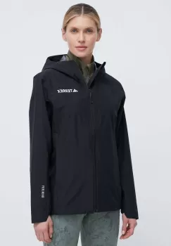 adidas TERREX geaca de ploaie Multi 2.5 RDY femei, culoarea negru, IP1513 imagine