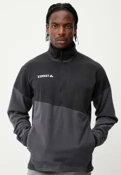 adidas TERREX hanorac fleece culoarea negru, cu imprimeu, JE1350 imagine