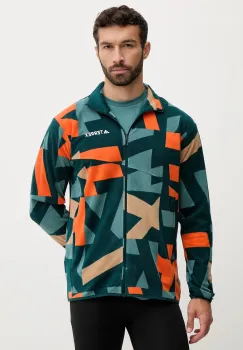 adidas TERREX hanorac in aer liber Multi culoarea verde, cu imprimeu, JM0137 imagine