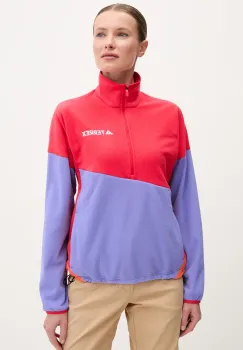 adidas TERREX hanorac Multi Climawarm culoarea rosu, cu imprimeu, JE1356 imagine