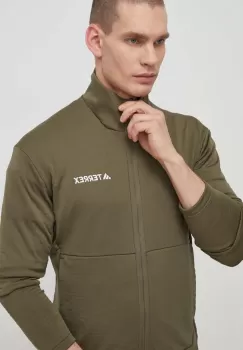 adidas TERREX hanorac Multi culoarea verde, neted imagine