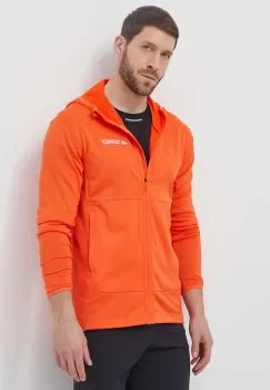 adidas TERREX hanorac Xperior culoarea portocaliu, cu gluga, neted, IQ3720 imagine