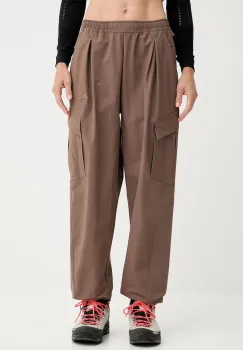 adidas TERREX pantaloni de exterior culoarea maro, uni, JM9857 imagine