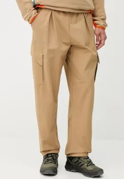 adidas TERREX pantaloni de exterior culoarea verde, drept, JM7424 imagine