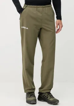 adidas TERREX pantaloni de exterior Liteflex culoarea verde, drept, JF3708 imagine
