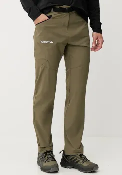 adidas TERREX pantaloni de exterior Xperior culoarea verde, drept, IK3533 imagine